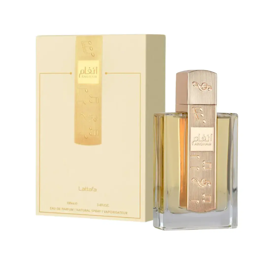 Lattafa ANGHAM EDP Spray 3.4oz 100ml, Women Luxury Fragrance, Floral Amber Vanilla Perfume for Women Personal Care
