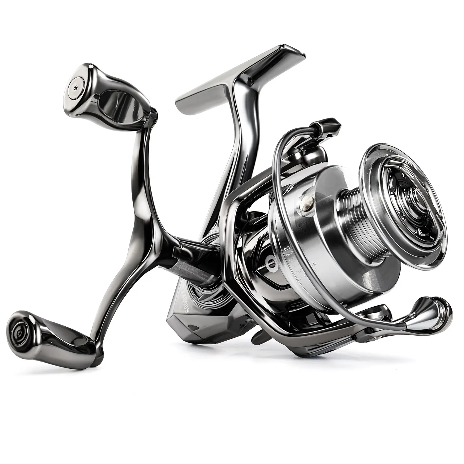 Sougayilang Traditional Powerful Spinning Reel - 6+1 Ball Bearings, M1 Speed Clip, for Large Saltwater Game Handling, Saltwater & Freshwater Fishing, Spinning Reels, Fishing Spinning Reel