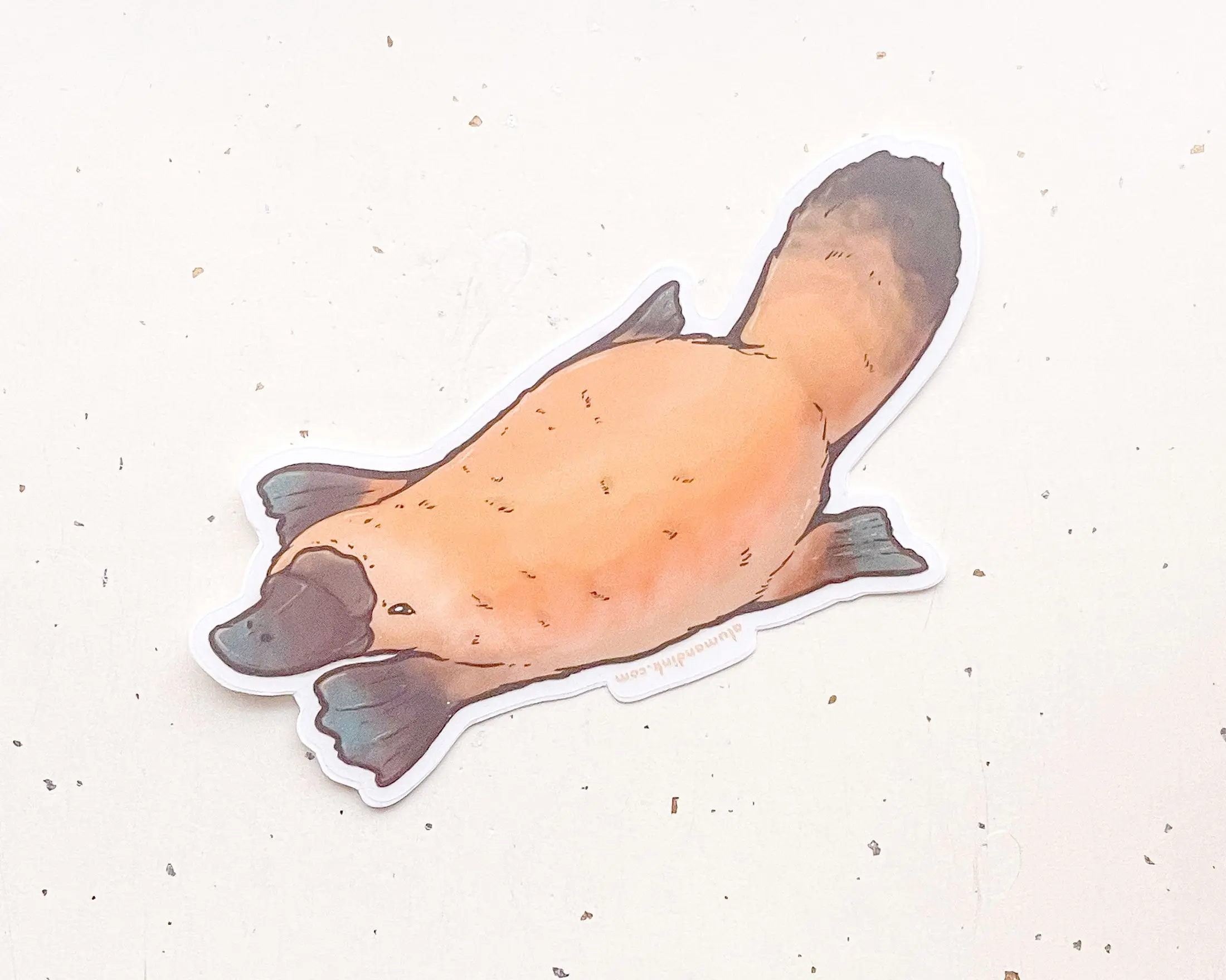 Platypus Clear Vinyl Sticker