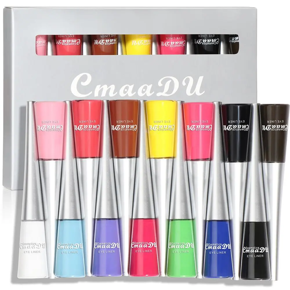 Long-lasting Waterproof Matte Liquid Eyeliner Pen, 14pcs/box Smooth Easy Application for a Flawless Eye Look, Eye Makeup Tool for Women