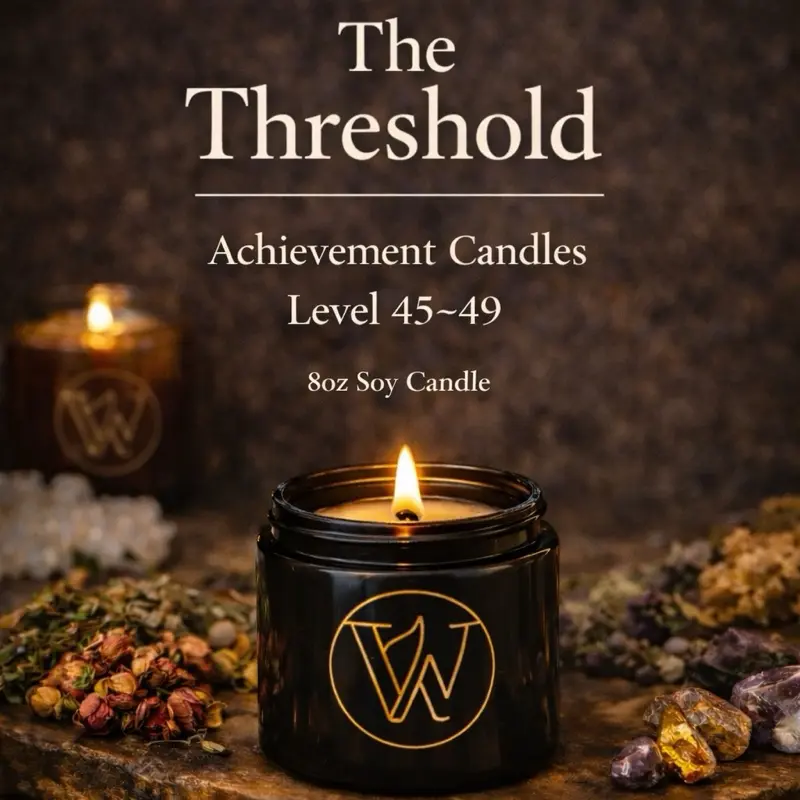 The Threshold (Level 45–49 Achievement Candles) 8 oz Soy Candles The Threshold (Level 45–49 Achievement Candles) 8 oz Soy Candles