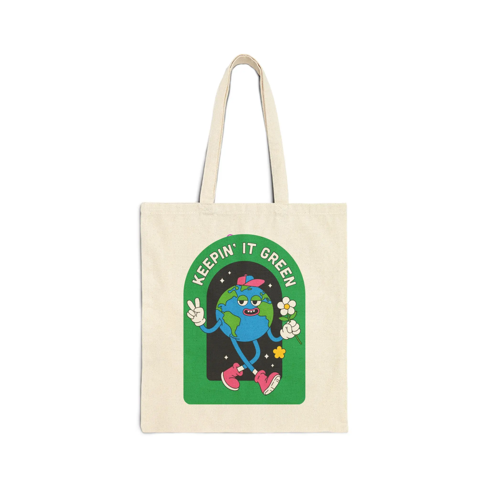 Cute Flamingo Cotton Canvas Tote Bag, Beach Bag, Grocery Tote, Reusable Shopping Bag, Eco-Friendly Gift, Summer Accessory
