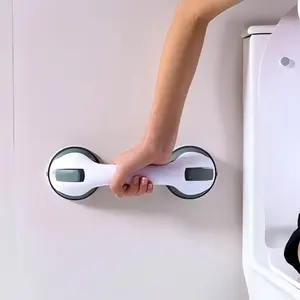 Non-Slip Bathroom Shower Handle, No-Drill Installation, Strong Suction Grip, Ideal for Elderly & Kids Safety. Only suitable for smooth surfaces.