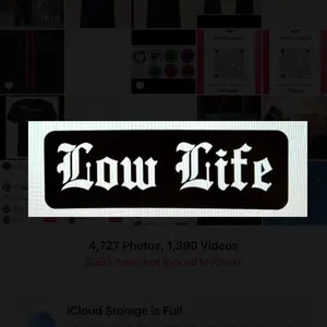 Low Life decal lettering