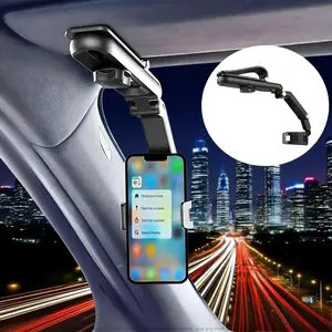 360° Rotatable Car Sun Visor Universal Multifunctional Phone Holder, Cell Phone Car Mount, Car Phone Holder for Any Scene Car Holder -Rotatable and Retractable