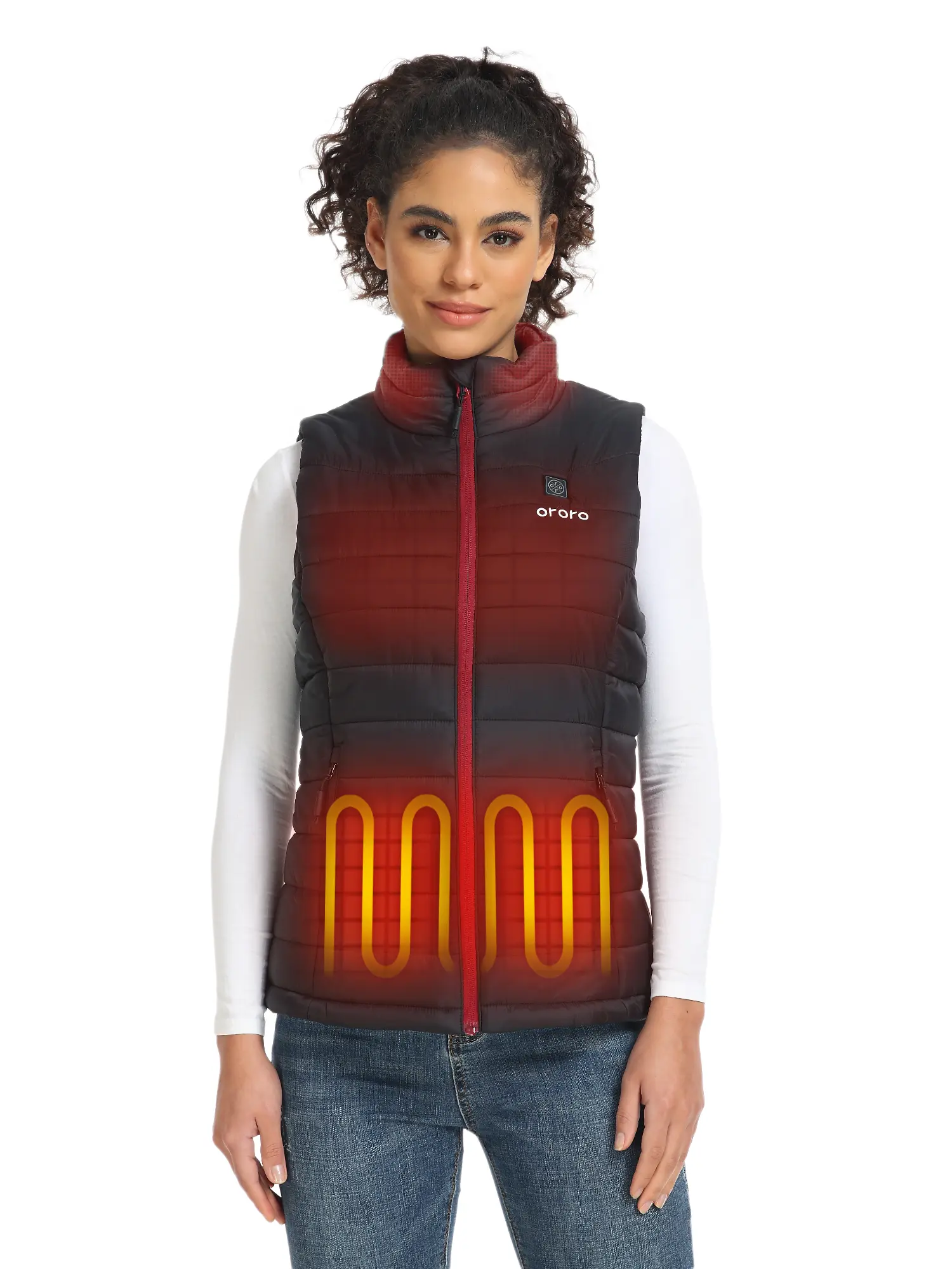 ororo Women's Classic Heated Vest with Battery Pack - Water and Wind-Resistant -Lady's  Lightweight Outdoor Underwear Winter Warmer
