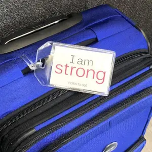 I am strong™ + I am perfectly me™ luggage tag