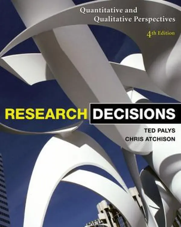 USED Book - Research Decisions: Quantitative and Qualitative Perspectives by Ted Palys (Paperback) - english
