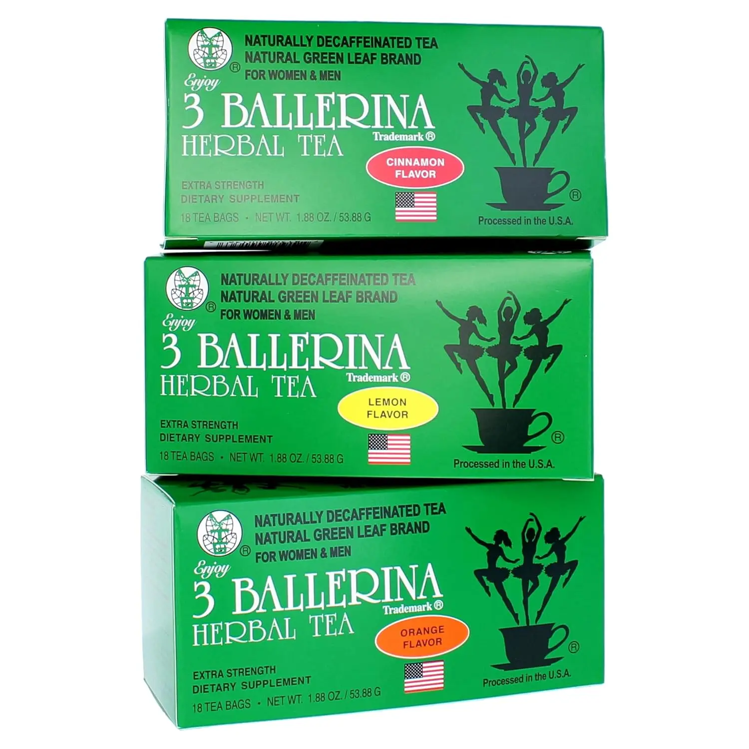 3 Ballerina Flavor Sampler- Lemon, Orange, Cinnamon