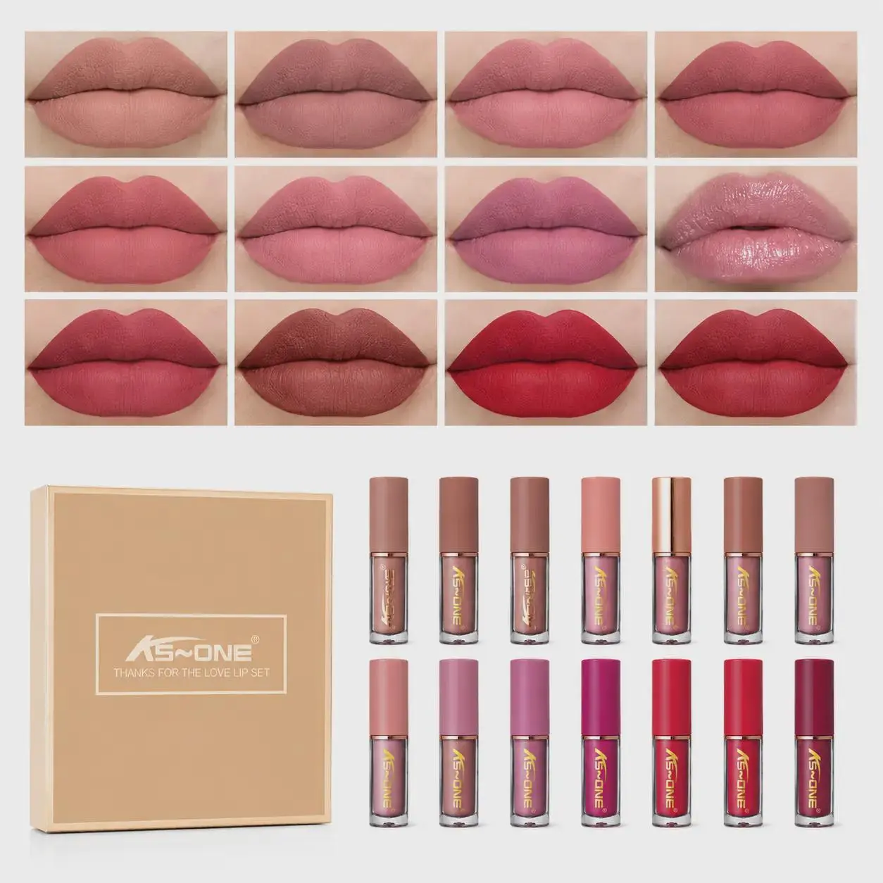 12-Color Liquid Lipstick Gift Set – Matte Pearlescent Finish, Non-Fading, Long-Lasting, Moisturizing for Full Lip Color, Everyday Lip Makeup & All-Day Wear - Perfect Beauty Gift for Women, Lip Cosmetics & Makeup Sets tiktokshopbacktoschool