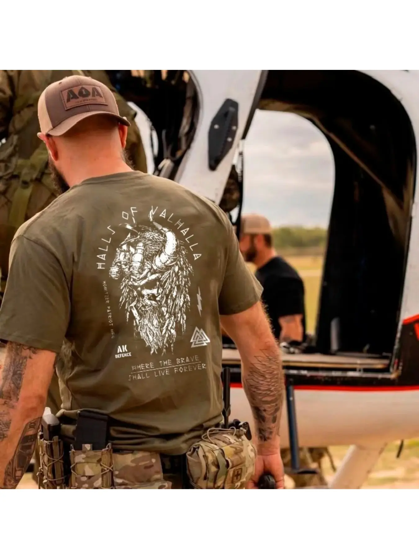Summer Men's Muscle Training Viking Warrior Printed Comfortable Breathable Round Neck T-shirt Workout T Shirt Athletic Shirts Outdoor Sports Top