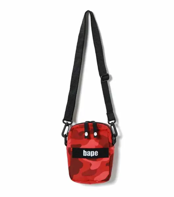 Bape Camo Military Shoulder Bag Red Camo