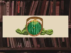 Lord of The Rings Inspired Hobbit Shire Door Bookmark - Iconic Design for Fans, Functional Accessory, Ideal Gift for Enthusiasts