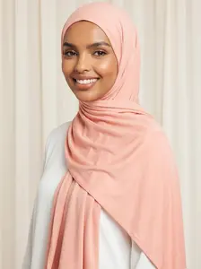 Women's Milk Silk Sweat Fabric Hijab Scarf with Wide Straight Edge | Ultra Soft Brushed Solid Color Long Shawl for Modest Daily Wear