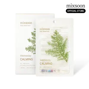 [mixsoon Official Shop] Daily Mask Pack Wednesday 1Pack (10EA) - Calming Mask to soothe and relax irritated skin, Korean Face Mask for Glass Skin