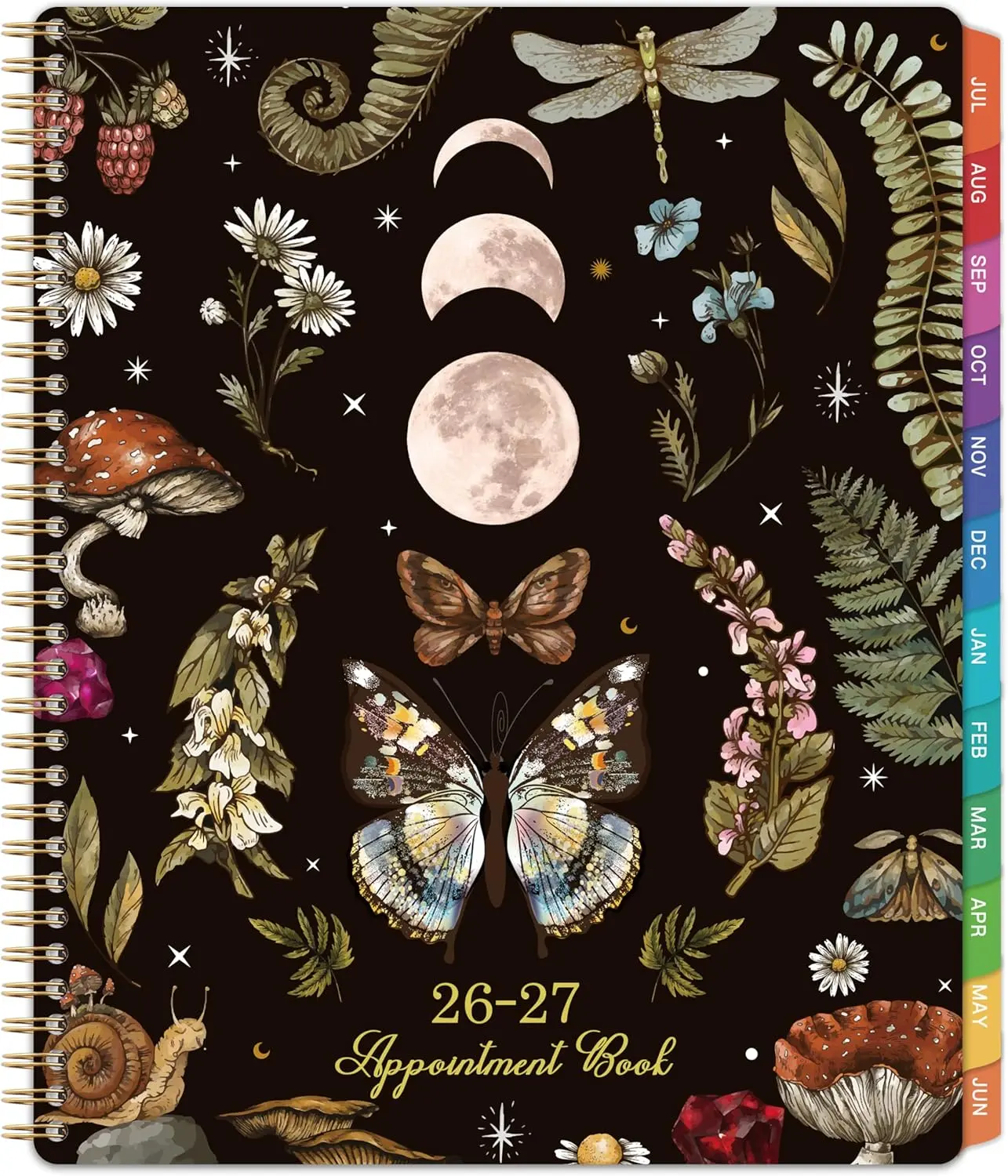 2026-2027 Appointment Book/Planner - 8.1"x11", 2026-2027 Daily Planner, July 2026 - June 2027, Weekly & Monthly, Hourly Planner with 30-Minute Interval, Monthly Tabs, Pocket