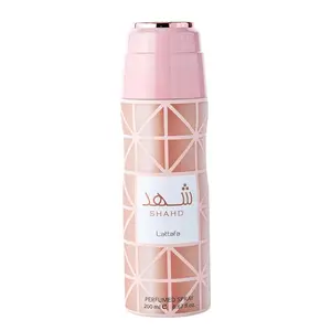 Lattafa | Shahd | Perfume Body Spray | Unisex Fragrance | 200 ML | Almond - White Flowers & Vanilla Notes