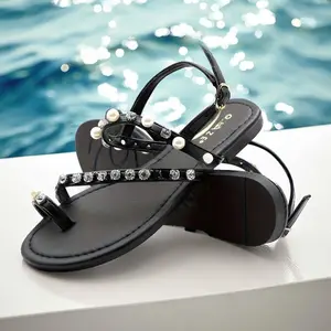 Women's Fashionable Plain Color Slide Sandals, Casual Comfortable Flat Sandals, Lightweight Breathable Shoes for Daily Wear, Girl