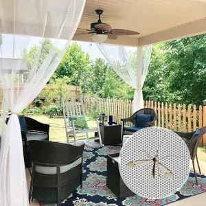 2 Panels Netting Size Porch Screen Mesh Curtains Lightweight Curtains for Gazebo Pool Hut Bug Netting, White, 118 inches Wide x 120 inches Long