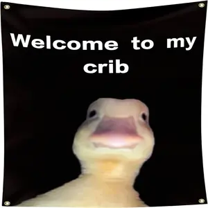 Welcome to My Crib Flag 2x3 Feet Wall Banners Room Ornaments