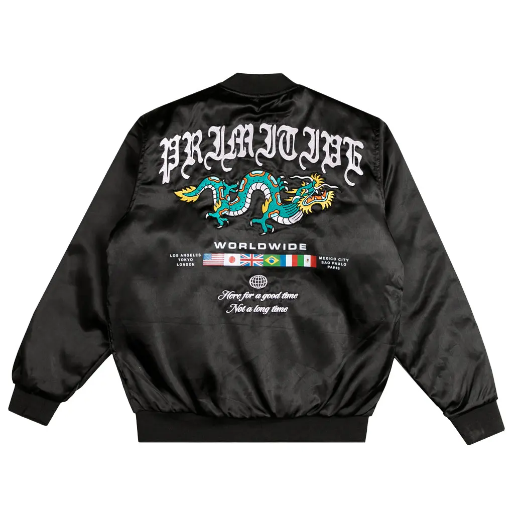 Primitive Skateboarding Men's Bomber Jacket Capital Bomber