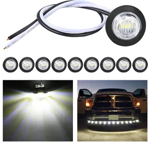 Nilight 10 PCS 3/4 Inch Round LED Clearance  LED Front Rear Side Marker Indicator  Bullet Marker  for Truck RV Car Bus Trailer Van Caravan Boat welcome  chicken lights  dealsforyoudays
