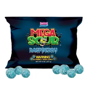 Barnetts Mega Sour Raspberry Fizz Candy 227g Handmade British Sweets( NOT SUITABLE FOR CHILDREN UNDER 5 YEARS OF AGE)