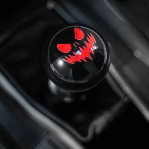 Evil Smiley Gear Shift Knob, Unique Cool Design, Car Interior Modification Decor, Stylish Dashboard Accessory, Personalized Automotive Upgrade, Automatic Shift Knob
