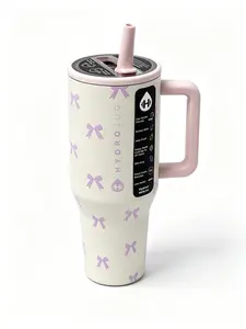 HydroJug 40oz half marathon water bottle - made of stainless steel, with insulation design, spill-proof and leak-proof, handle design, BPA-free - great cup holder design - perfect for sports, outdoor activities, car rides, and travel travel cup 24-hour ou