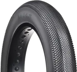 Hycline EBike Fat Replacement Tire: 20x4.0 Inch Folding Puncture Resistant Fat Tires for Electric Bike Urban Street Mountain or 3-Wheel Bikes