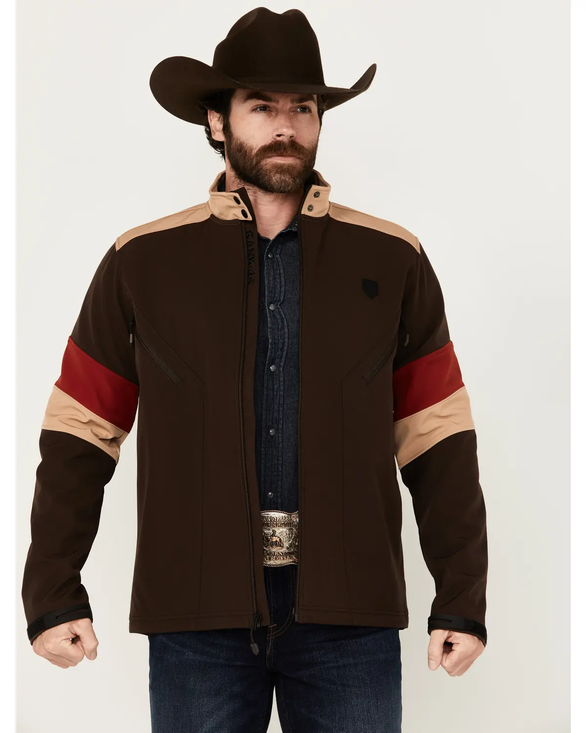 Rank 45 Men's 45&Reg; Men'S  Moto Softshell Jacket - Rmfa24o99-Cfe