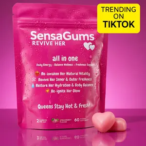 Chlorophyll +Slippery Elm + Maca + Epimedium All in one Gummies for Extra Moisture • Body Odor Deodorizing • Energy Stamina Booster Women Wellness Hydration Detox Vitality