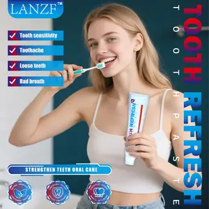 【BUY 1 GET 1】LANZF Natural Toothpaste features a fortified formula that balances oral microbes, removes stains, and freshens breath.