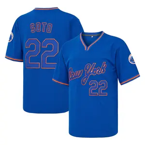Men’s Juan Soto #22 Blue Baseball Jersey, Exquisite Embroidered V-Neck Pullover Baseball Shirt, Unisex Game Day Gear tiktokshopspringglowup,summervibes