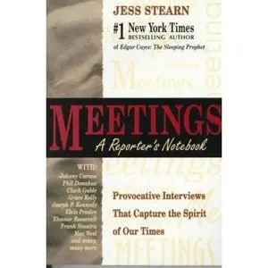 USED Book - Meetings: A Reporter's Notebook by Jess Stearn (Paperback) - english