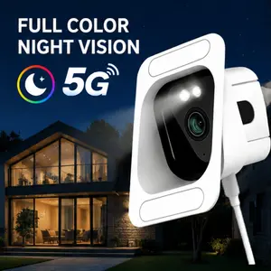 2K Window Security Camera, Dual Band 2.4G/5G WiFi, Full Color Night Vision, Smart Motion Detection, Two-Way Audio, 24/7 Recording, Easy Setup Home Surveillance Camera