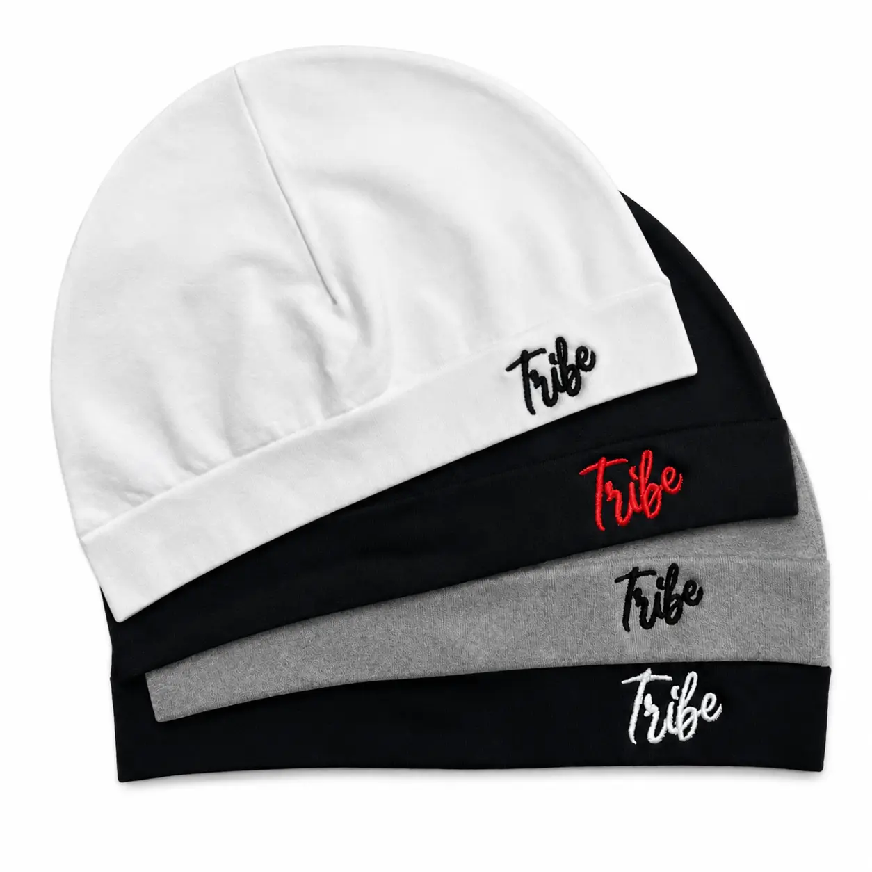 Unisex Y2K Tribe Embroidered Beanie Hat - Soft Stretch Knit Fitted Skull Cap