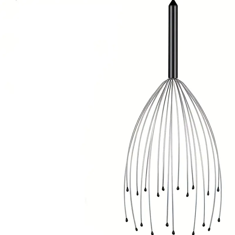 20 Claw Head Massager Octopus Scalp Massage Tool, Scalp Stimulator, Stainless Steel Wire Hair Scratcher, Couple Mutual Massage Device, Body Care, Relaxing and Soothing Design, Relaxation Aid