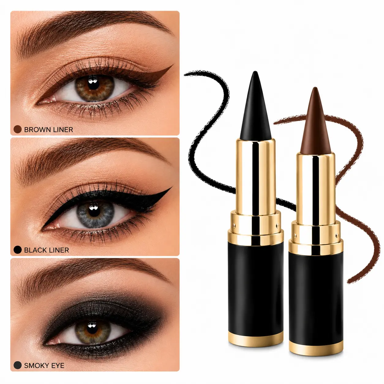 Creamy Gel Eyeliner Pencil - Smooth Glide, Everyday Eye Makeup Product Creamy Gel Eyeliner Pencil - Smooth Glide, Everyday Eye Makeup Product
