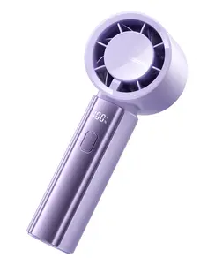 Handheld Fan High Speed 4000mAh 5-Speed Adjustment Digital Display Portable Ergonomic Turbopower for Hydration and Comfort
