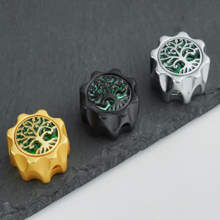 Guyker CKB034 Control Knob Tree of Life Top 6.3mm for Electric Guitar & Bass 3PCs
