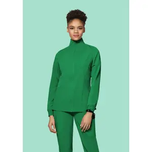 Women's Modern Scrub Jacket Emerald