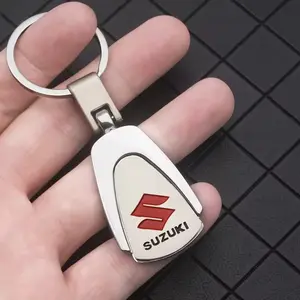 Suzuki Silver Shield Car Keychain, Anti-Oxidation Rust-Resistant, Fits All Models, Decorative and Practical, Unisex Key Accessories