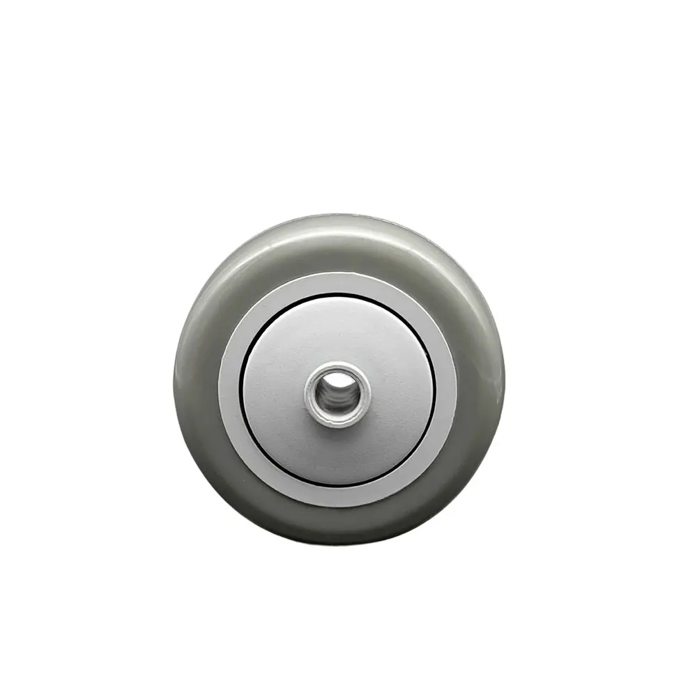 Service Caster GRA-SCC-PPUB3514-GRY Replacement Wheel for Grainger Wheel 1KA89 - 3.5 in. Gray Polyurethane Wheel with Precision Ball Bearing - 0.37 in. Bore - Fits Shopping Carts & Platform Trucks