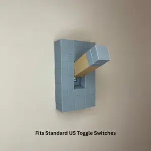 Pixel Lever Light Switch Cover (Fits Standard US Toggle Switches) – Gamer Room Decor
