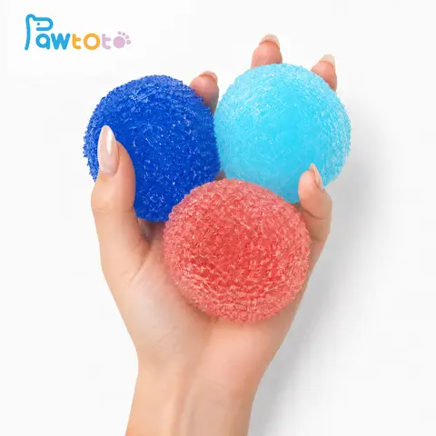 (Shipping Included) Pawtoto Handmade-Look Crystal Mochi Dumpling Squishy, Crunchy Squeeze Fidget Toy, Finger Squeeze Stress Relief Toy, Sensory Anxiety Relief Decompression Squishy Gift for Teens