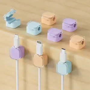 Magnetic Cable Clip, 6pcs/set Magnetic Desk Cable Clip, Desktop Cable Holder, Cable Organizer, Office Gadgets, Office Stationery & Supplies Durable Construction Family Pack fathersdaygift