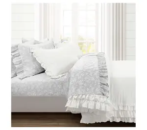 Garden Of Flowers Ruffle Sheet 6Pc FLby Lush Decor