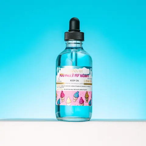 "You Melt My Heart" Body Oil Skin Care Mango and Passion Fruit Moisturizer Natural Cosmetic