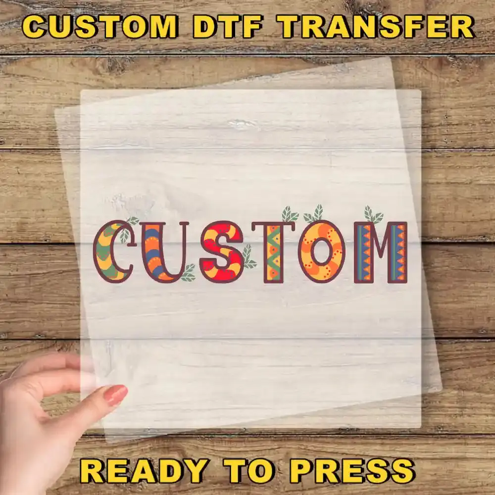 Retro Custom Ready To Press Design, Personalized Text DTF Transfer